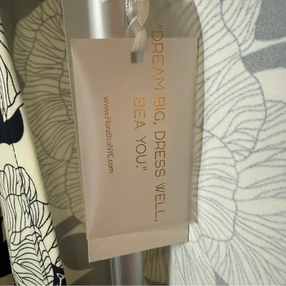 Flora Bea NYC NWT Sleeveless Wrap Rica Dress Floral Pattern Black & Cream Sz XL - Picture 9 of 14